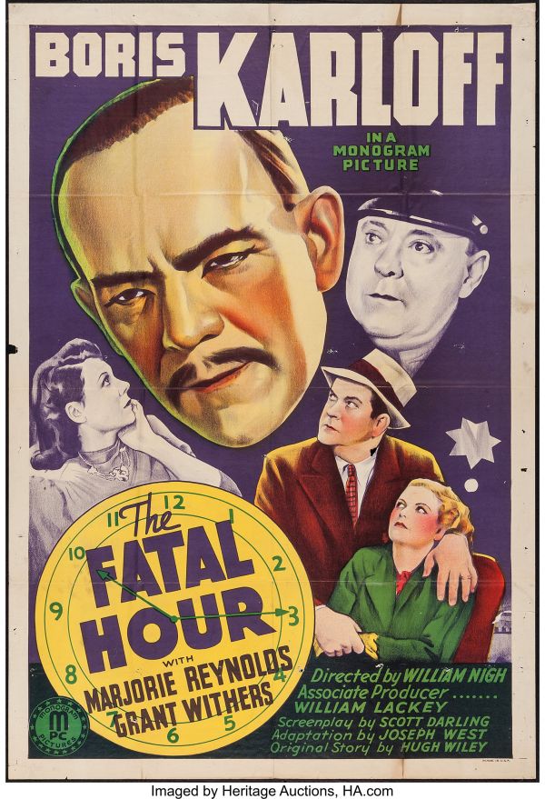 Poster for the movie The Fatal Hour