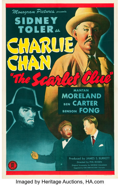 Poster for the movie The Scarlet Clue