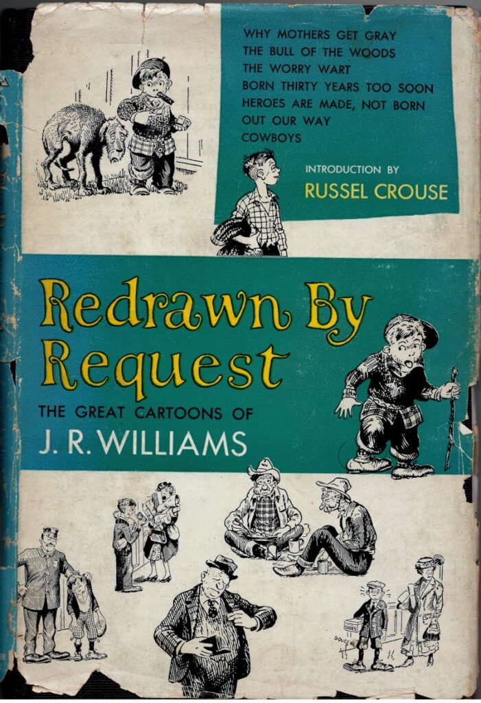 Dust jacket for the book Redrawn by Request